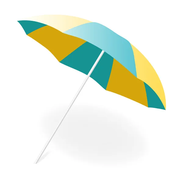 Strandparasol, vectorillustratie — Stockvector