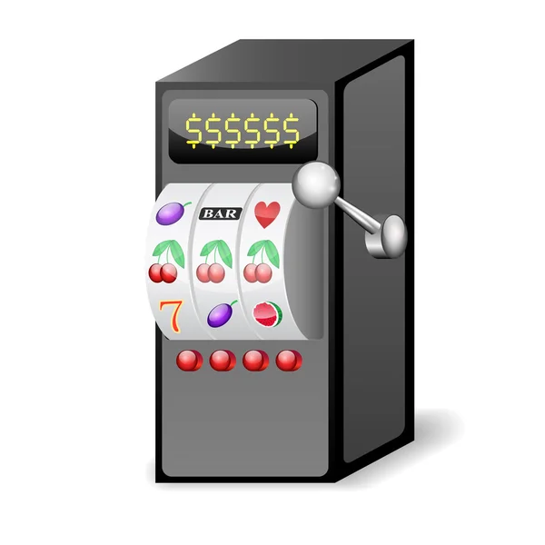 Slot machine icon. Vector illustration — Stock Vector