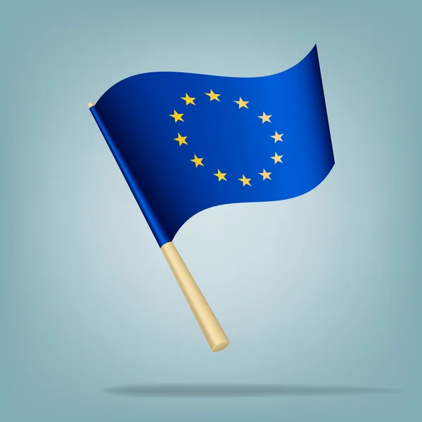 Europese vlag, vectorillustratie — Stockvector