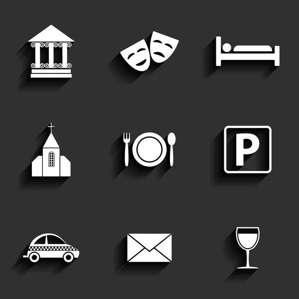 Travel Flat Icons — Stock Vector