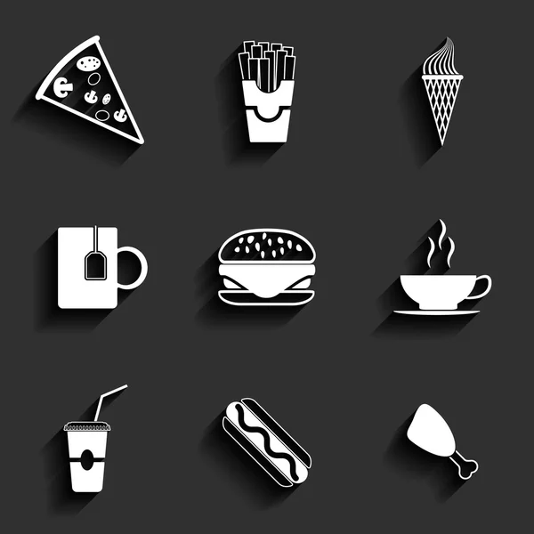 Пищевые иконки — стоковый вектор