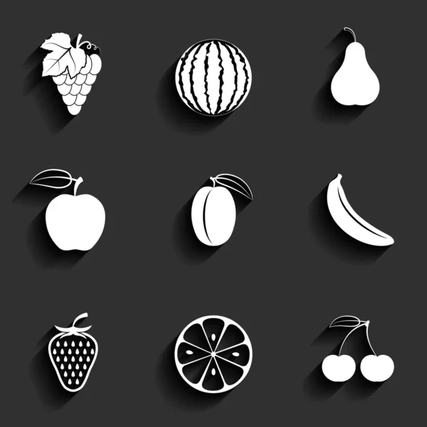 Векторные фрукты — стоковый вектор