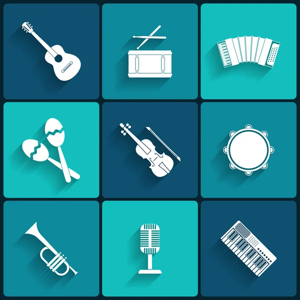 Vector icon of musical equipment — Stock Vector