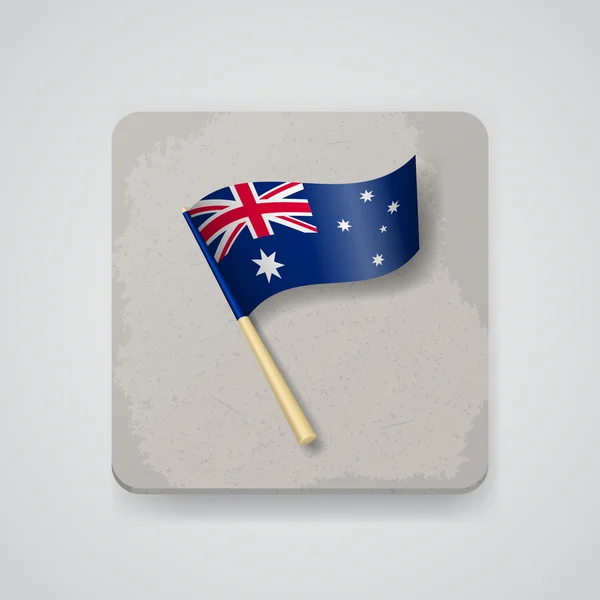 Australia flag, vector icon — Stock Vector