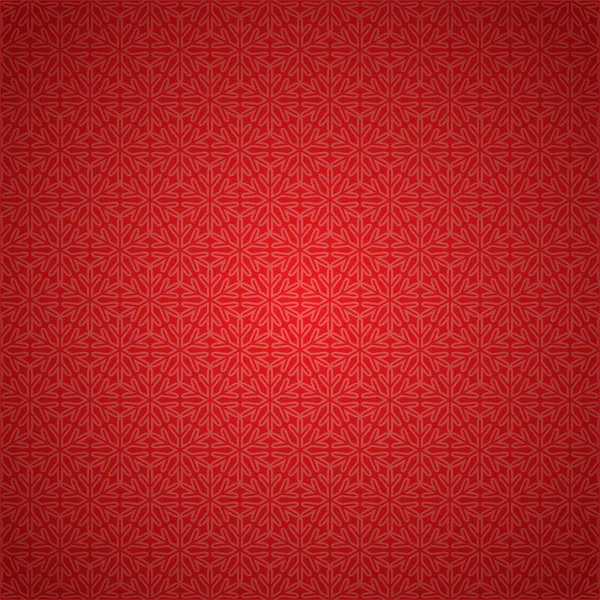 Fond de flocon de neige rouge sans couture — Image vectorielle