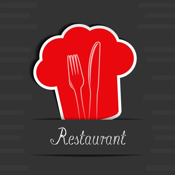 Menú vectorial tarjeta restaurante — Vector de stock