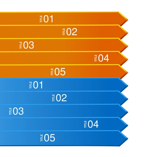 Vector pijl webnavigatie — Stockvector