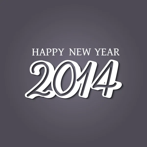 Vector paper label happy new year 2014 — Stock Vector