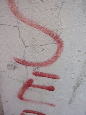 Duvar yazısı detay