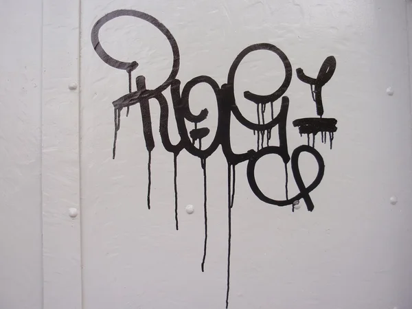 TAG GRAFFITI — Foto de Stock