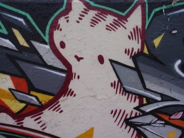 kentsel arka plan duvar yazısı detay