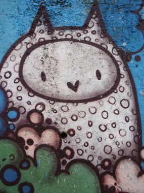 kentsel arka plan duvar yazısı detay