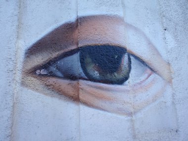 göz graffiti