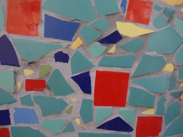 Mosaic of broken tiles — Stock Photo, Image