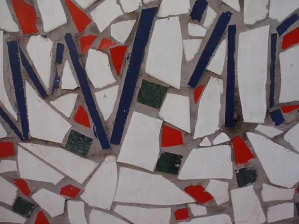 Mosaic of broken tiles — Stock Photo, Image