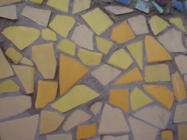 Mosaic of broken tiles — Stock Photo, Image