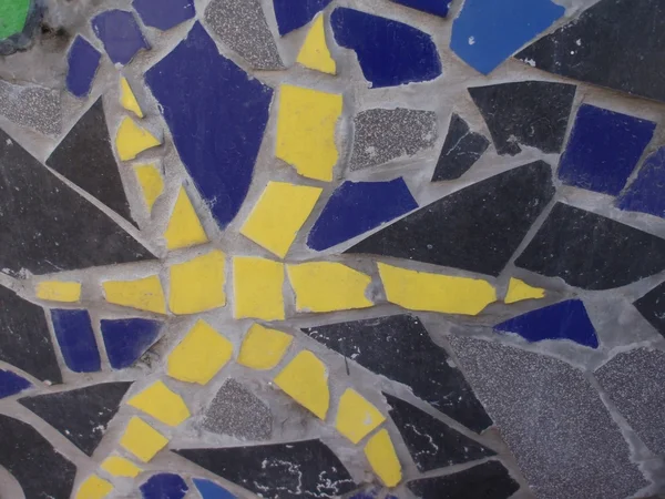 Mosaic of broken tiles — Stock Photo, Image