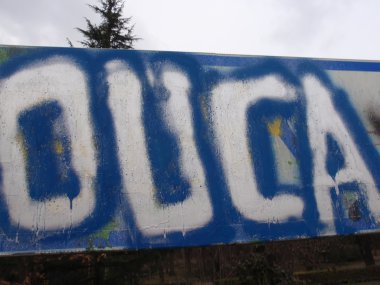 Duvar yazısı detay