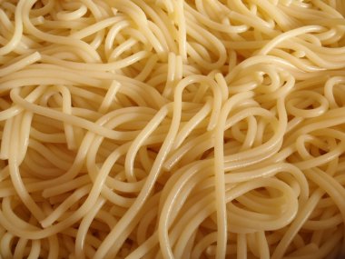 Spagettiye yakın çekim