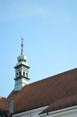 Eski kilise çatısının detay