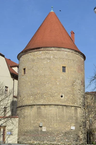 ザグレブ、クロアチアの古いタワー — ストック写真
