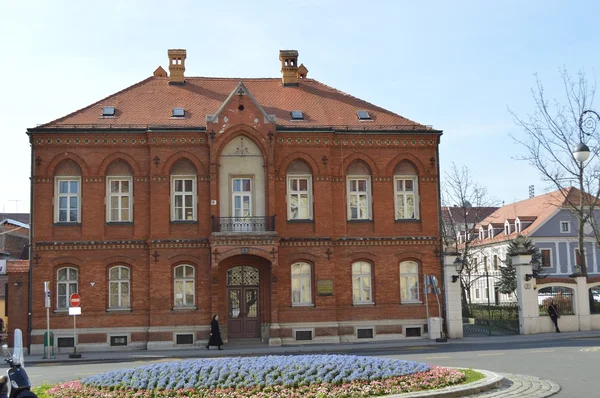 Старі будівлі в місті Загреб — стокове фото