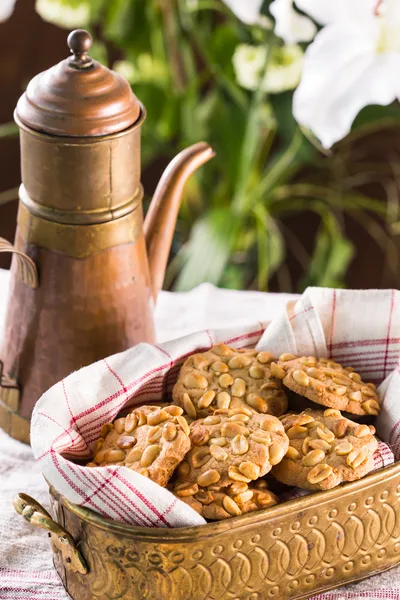 Печенье с арахисовой стружкой — стоковое фото