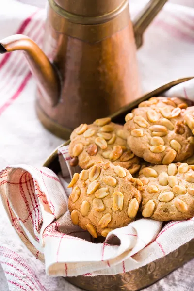 Вкусное печенье с арахисовым чипсом — стоковое фото