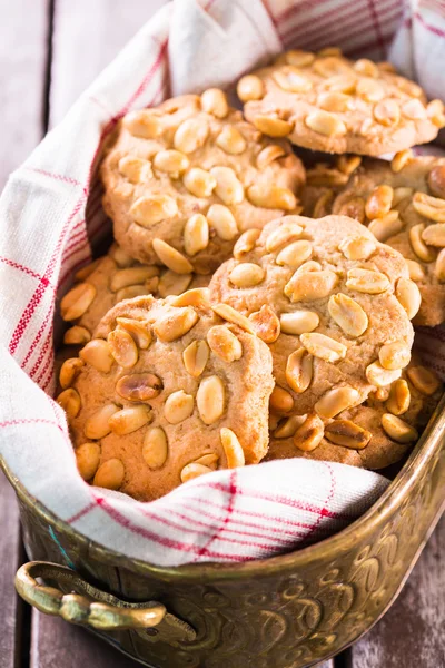 Tasty peanut chip cookies — Stock Photo, Image