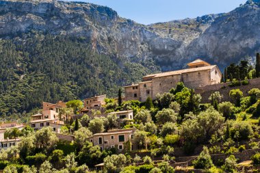 mediterranean village of Majorca island, Spain clipart