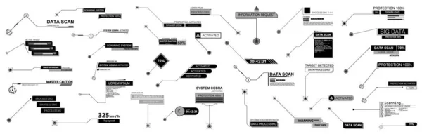 Plantilla Llamadas títulos en estilo futurista — Archivo Imágenes Vectoriales