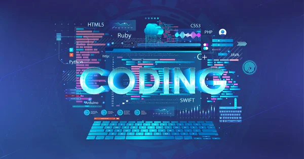 Programming concept banner Stock Vector by ©sergeybitos.mail.ru 286731136