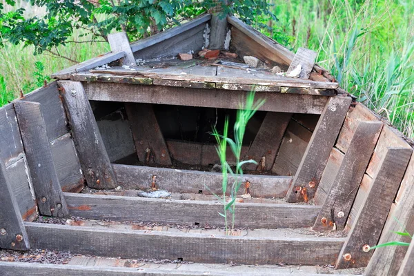 Wooden boat fishing boat feature — Stock Photo, Image