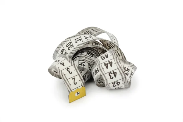 Beyaz üzerinde ölçüm bandı