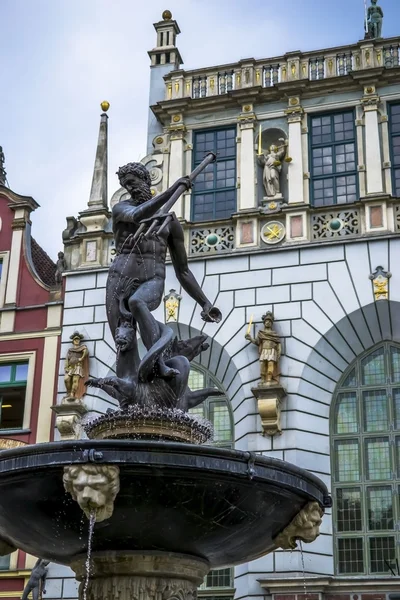 Gdansk 'taki neptün çeşmesi