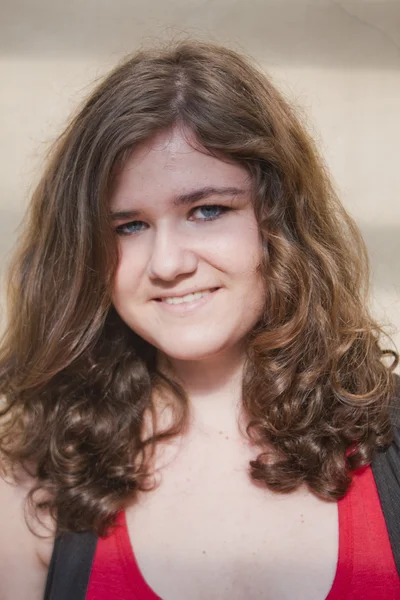 Smiling Female Teen Model in close up — Stock Photo, Image