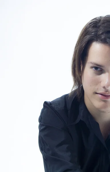 Handsome Young Man in Studio Stock Picture