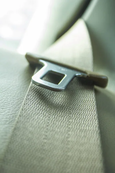 Ceinture de sécurité à l'intérieur de la nouvelle voiture Images De Stock Libres De Droits