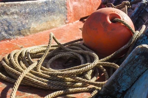 Буй на старому рибальському судні Ліцензійні Стокові Фото