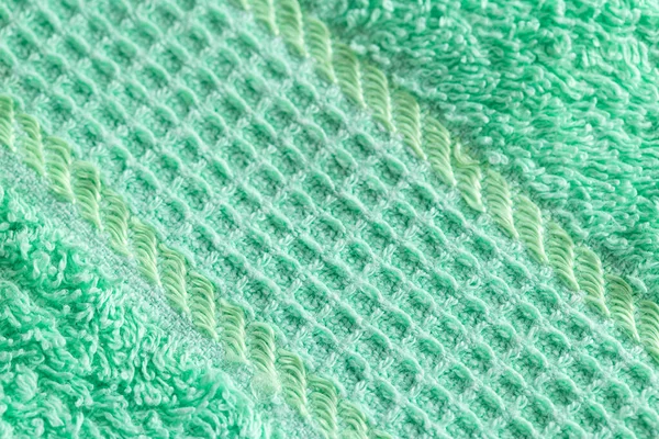Puha zöld szövet, halom, háttér Pile textúra anyag — Stock Fotó