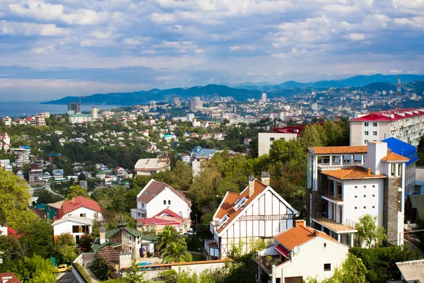 Panoramic view of the construction site of Sochi — Stock Photo, Image