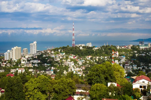 Panoramic view of the construction site of Sochi — Stock Photo, Image