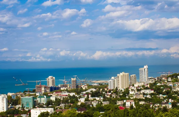 Panoramic view of the construction site of Sochi — Stock Photo, Image