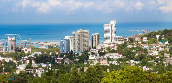 Panoramic view of the construction site of Sochi — Stock Photo, Image