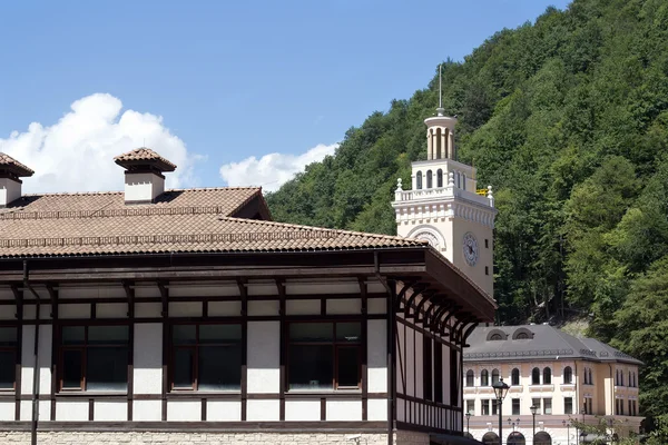 Construction de la nouvelle station de ski olympique "Rosa Khutor " — Photo