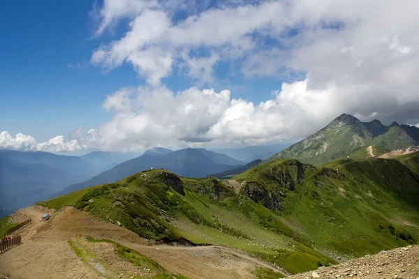 Paysage depuis le sommet du téléphérique de montagne Aibga Rosa Khut — Photo