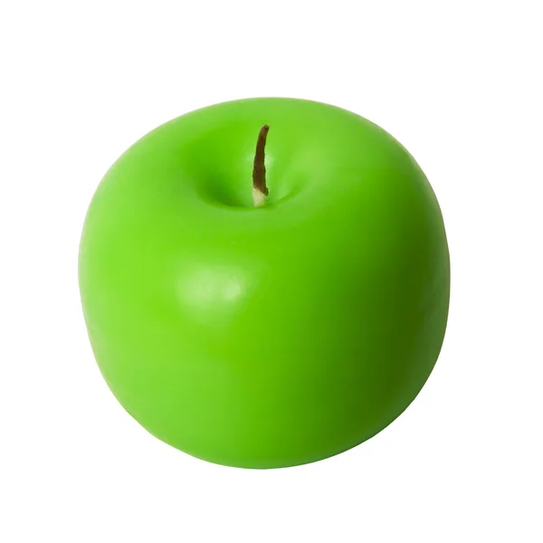 Green apple candle — Stock Photo, Image