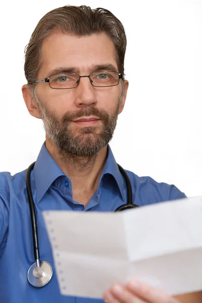 Doctor tells result of inspection — Stock Photo, Image