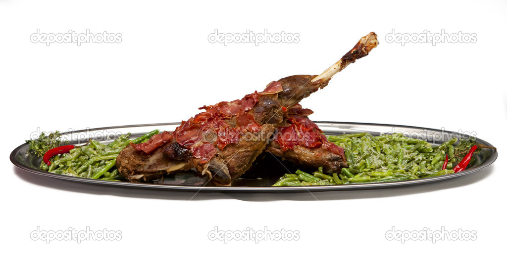 roasted leg of lamb