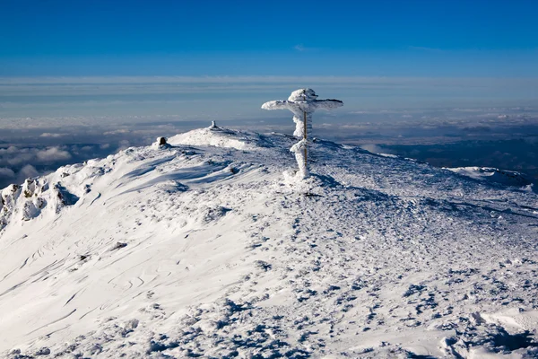 Winter top van de berg — Stockfoto